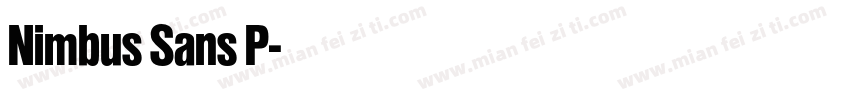 Nimbus Sans P字体转换